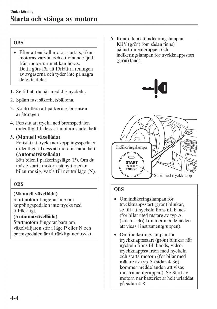 Mazda 6 III instruktionsbok / page 162