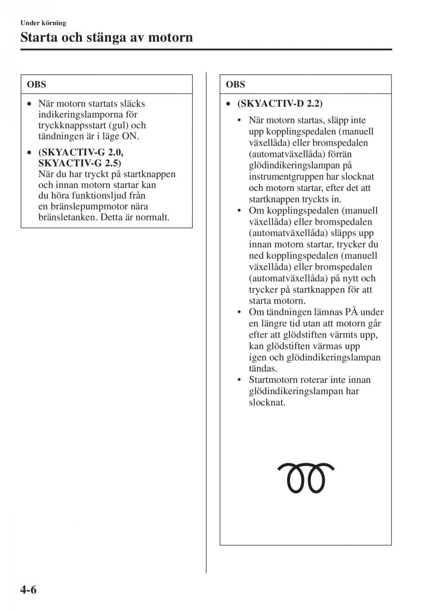 Mazda 6 III instruktionsbok / page 164