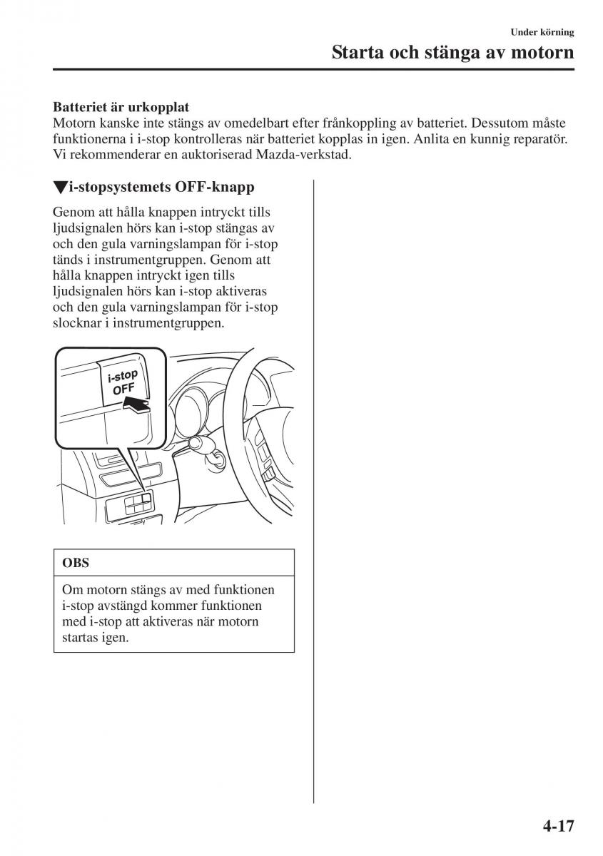 Mazda 6 III instruktionsbok / page 175