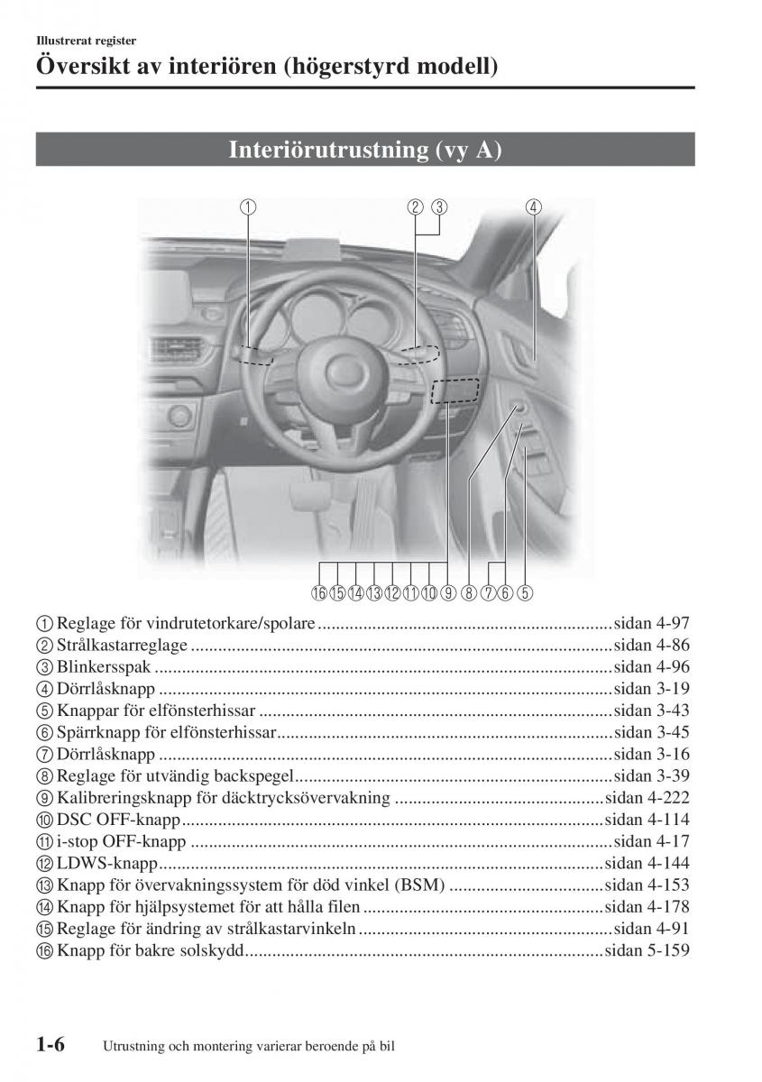 Mazda 6 III instruktionsbok / page 18