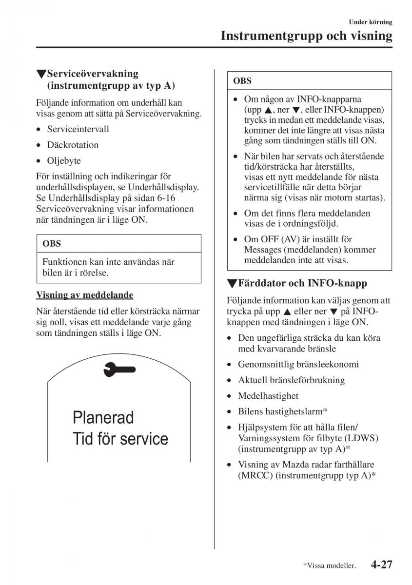 Mazda 6 III instruktionsbok / page 185