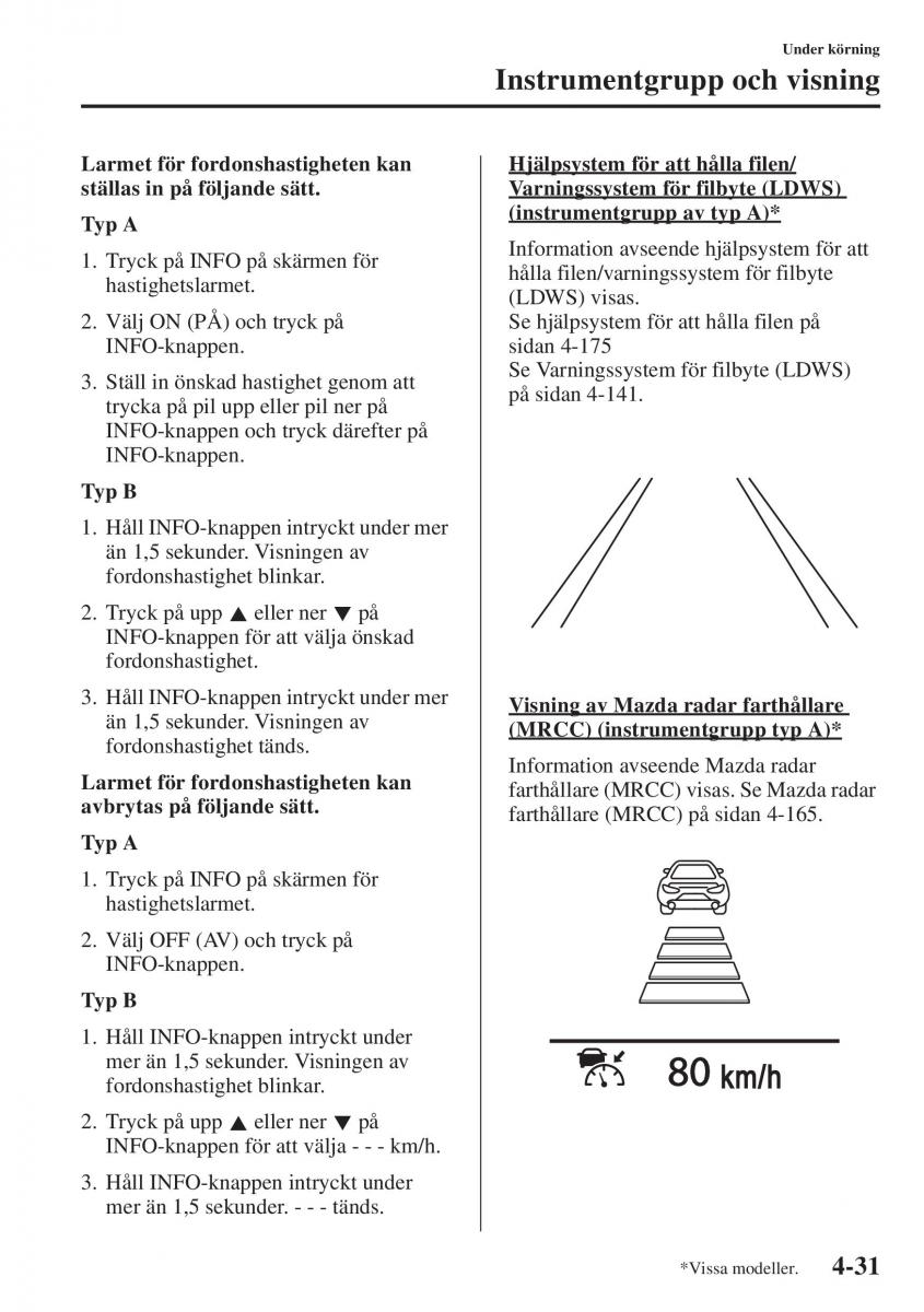 Mazda 6 III instruktionsbok / page 189