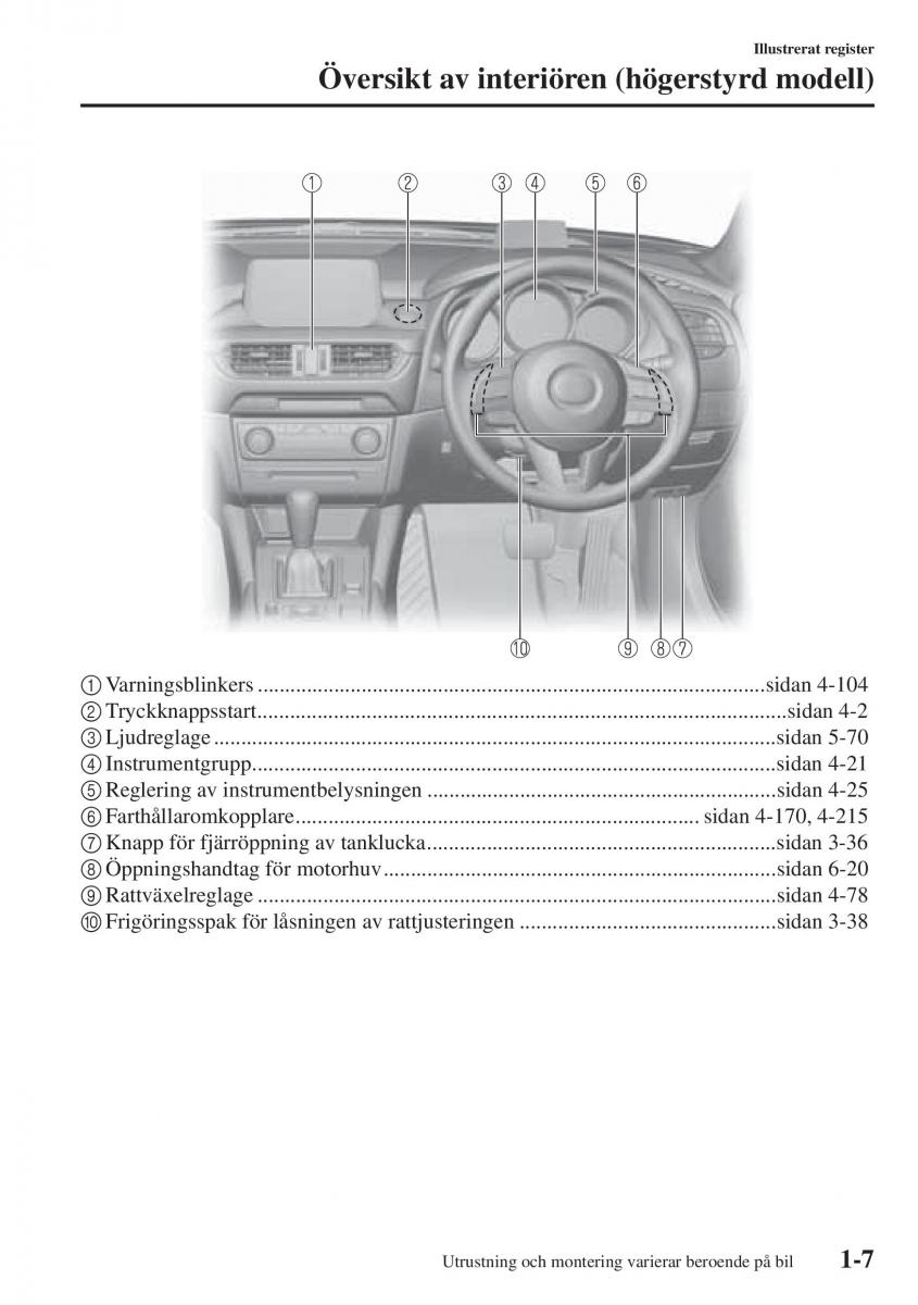 Mazda 6 III instruktionsbok / page 19