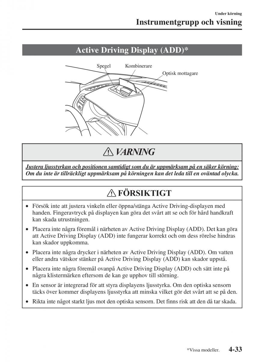 Mazda 6 III instruktionsbok / page 191