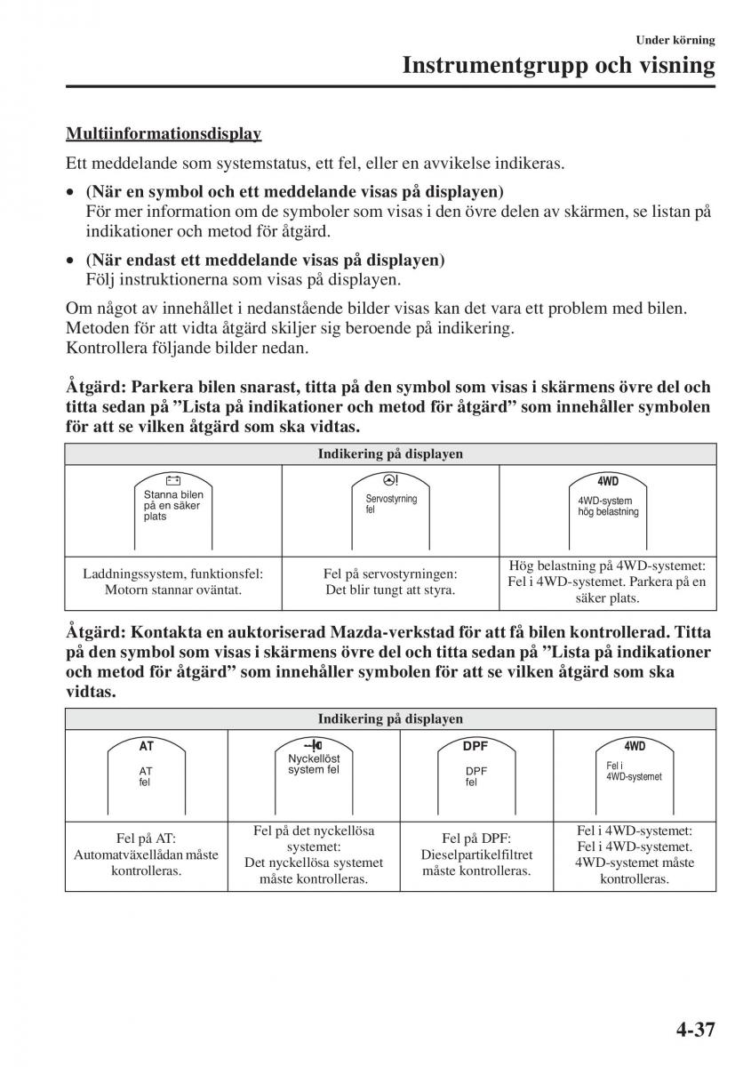 Mazda 6 III instruktionsbok / page 195