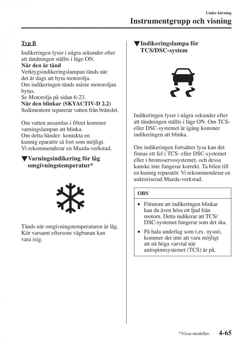 Mazda 6 III instruktionsbok / page 223