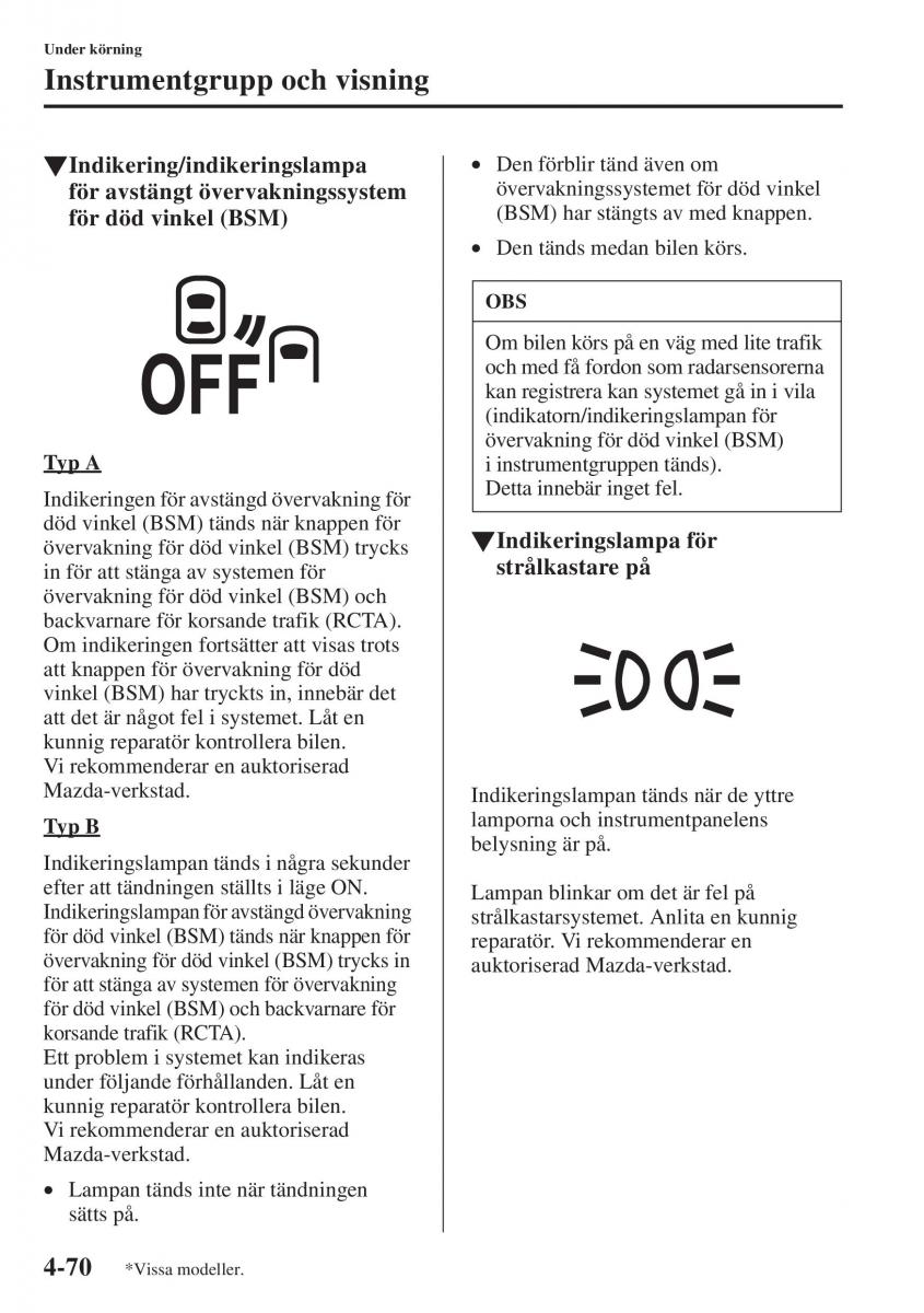 Mazda 6 III instruktionsbok / page 228