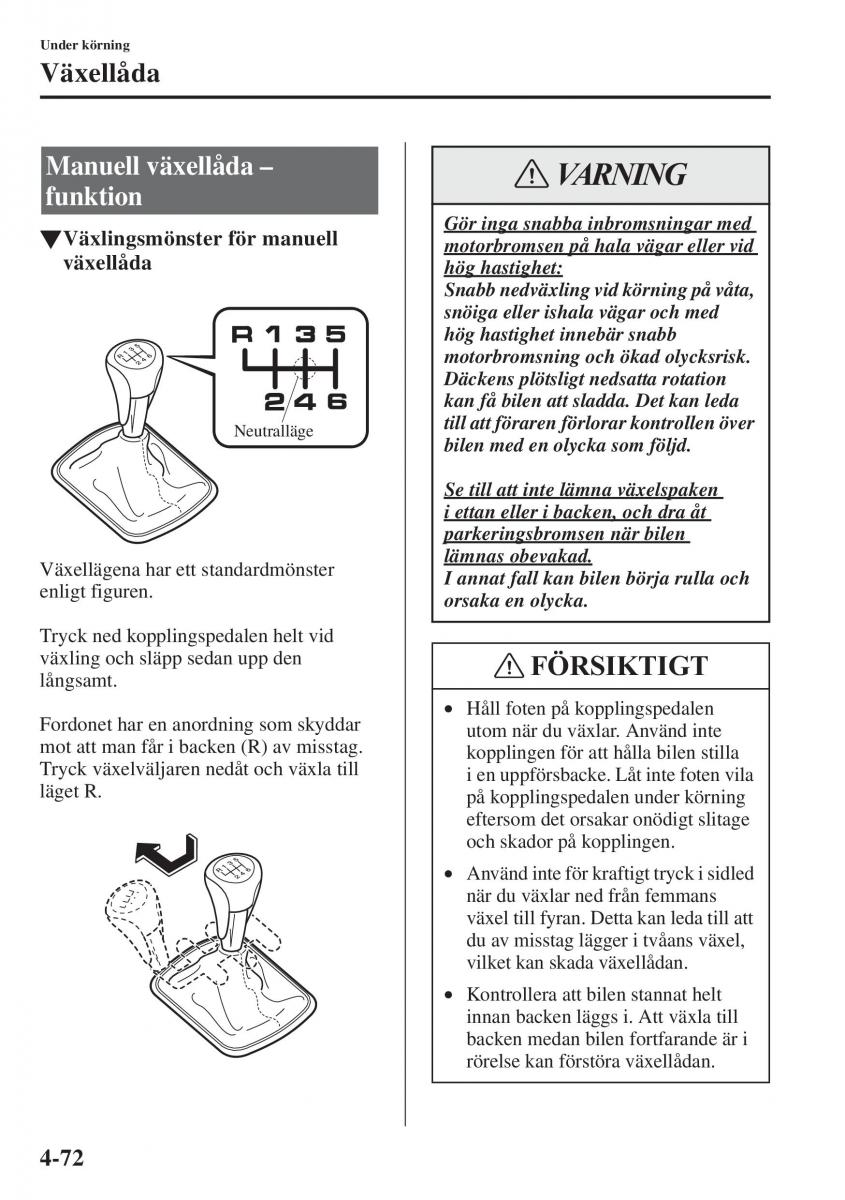 Mazda 6 III instruktionsbok / page 230