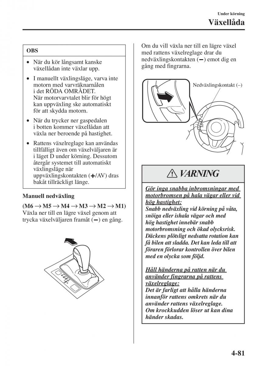 Mazda 6 III instruktionsbok / page 239