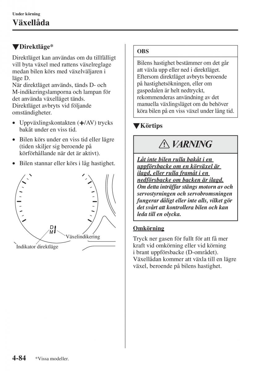 Mazda 6 III instruktionsbok / page 242