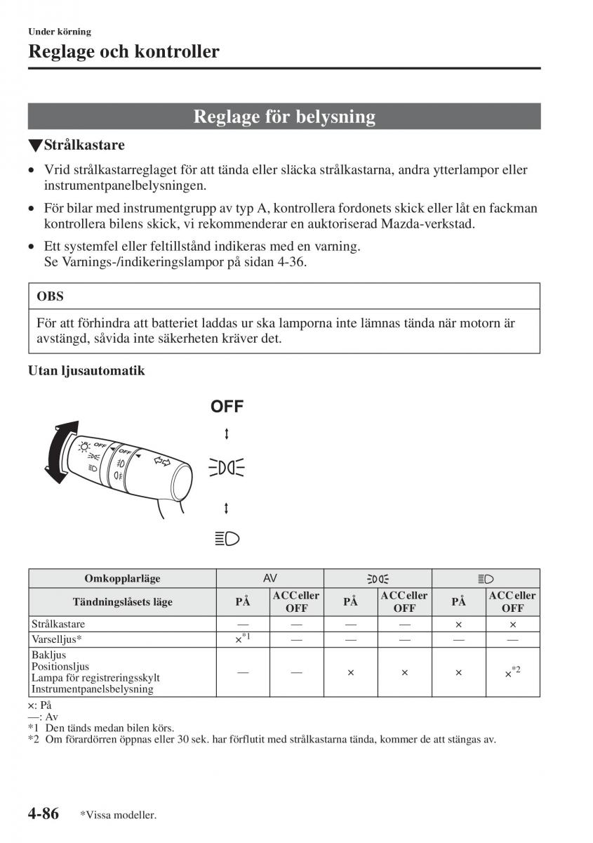 Mazda 6 III instruktionsbok / page 244