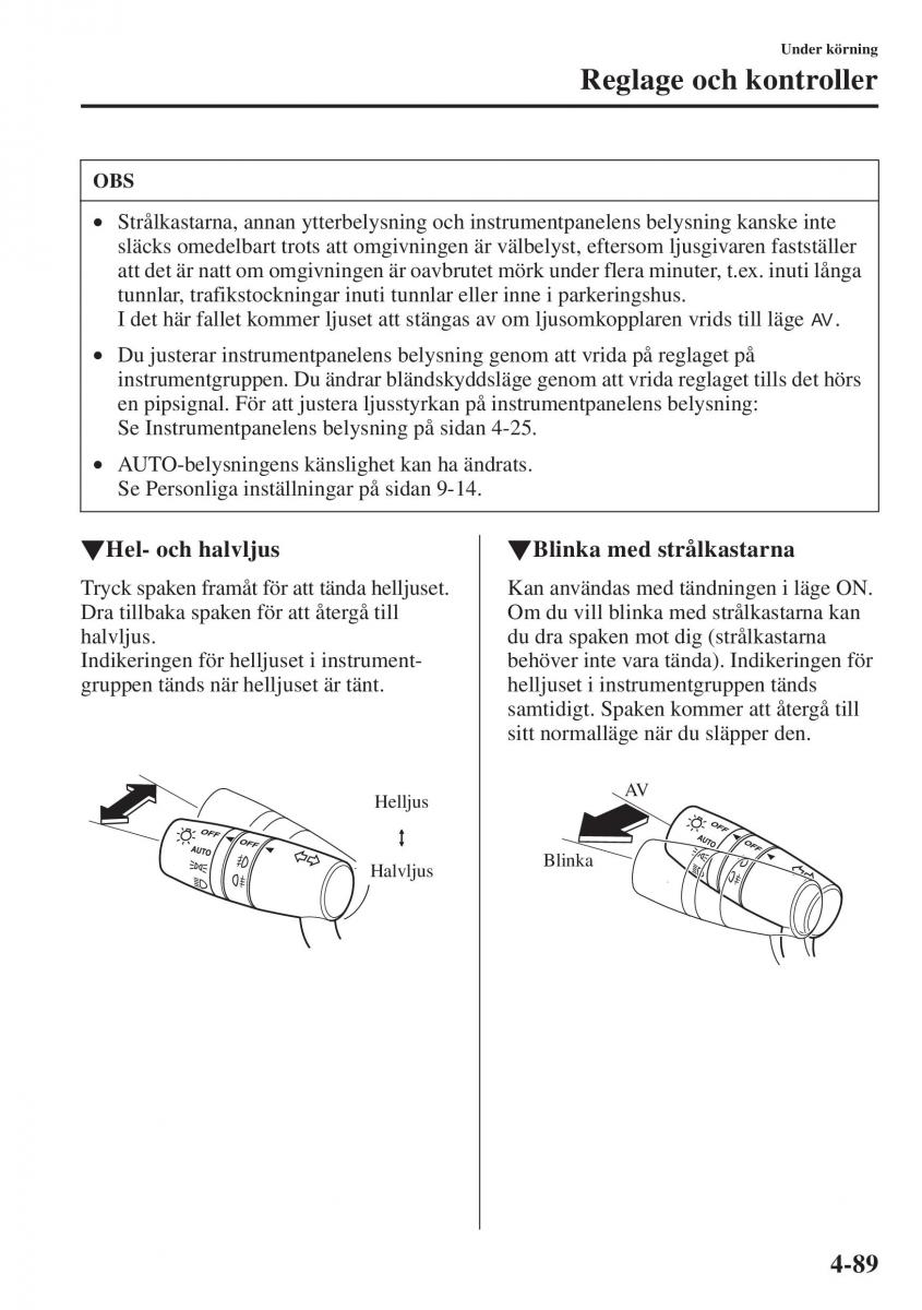 Mazda 6 III instruktionsbok / page 247