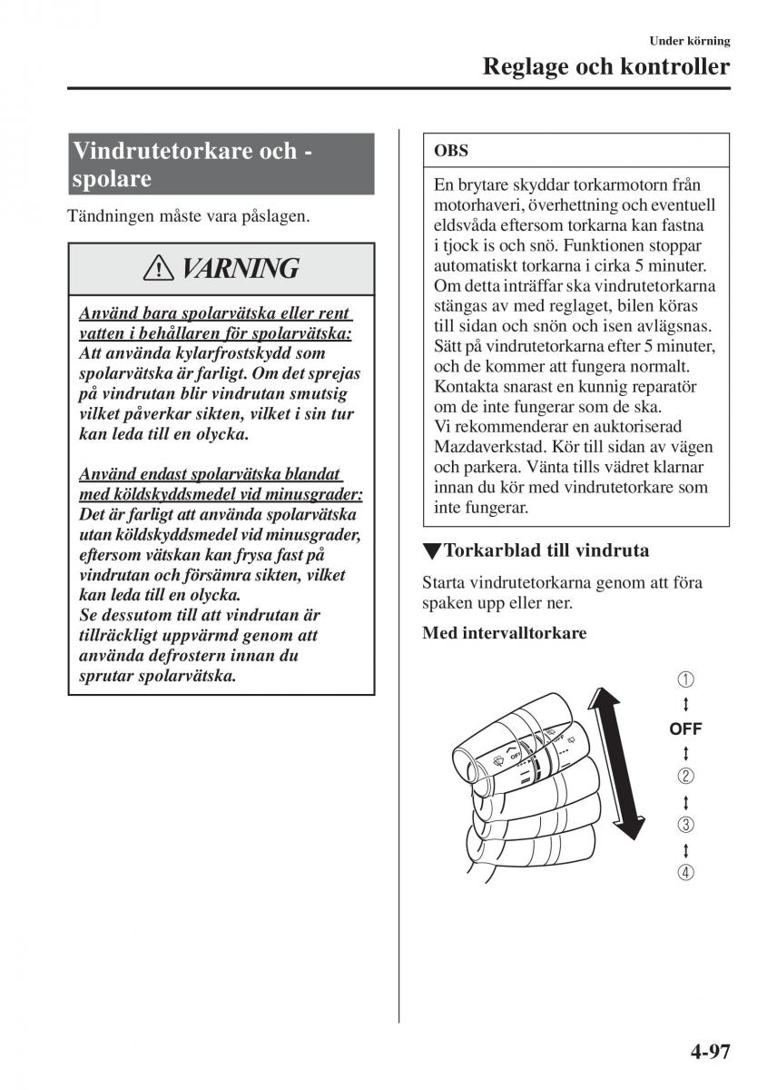 Mazda 6 III instruktionsbok / page 255