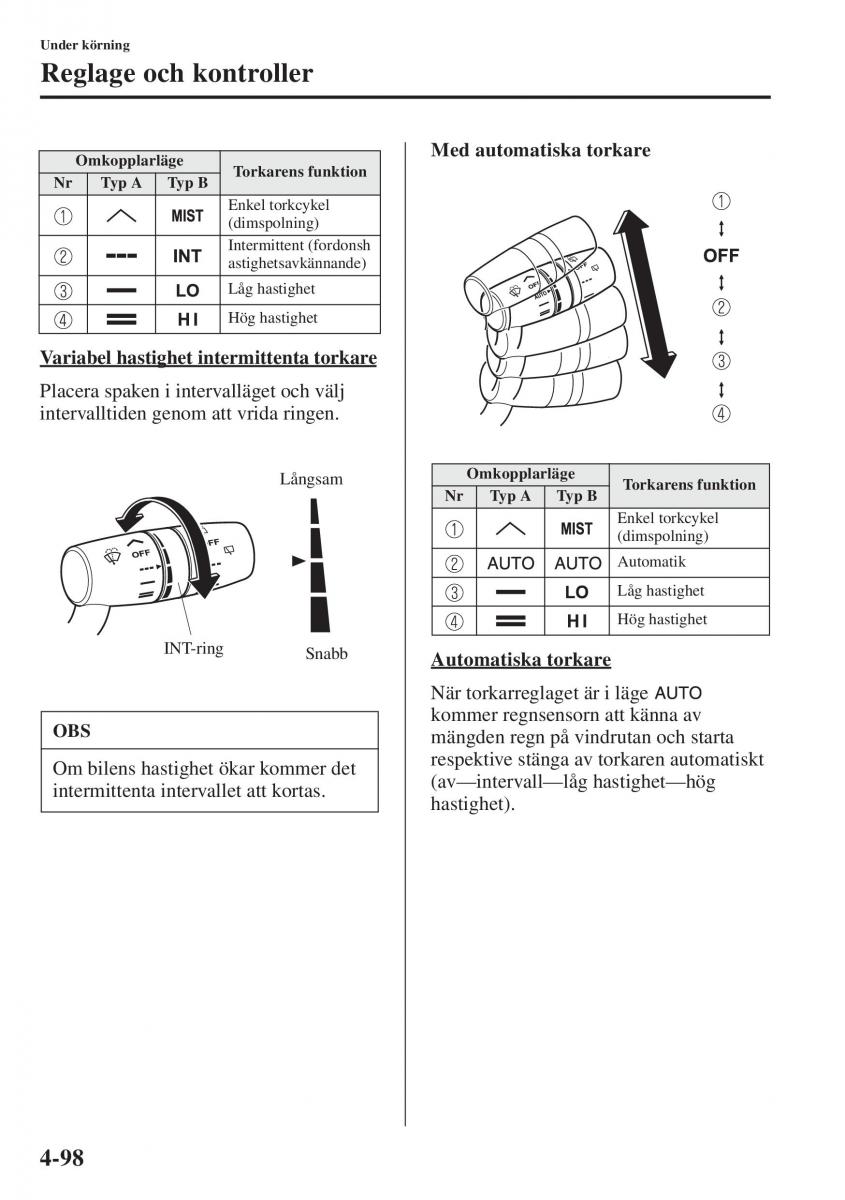 Mazda 6 III instruktionsbok / page 256