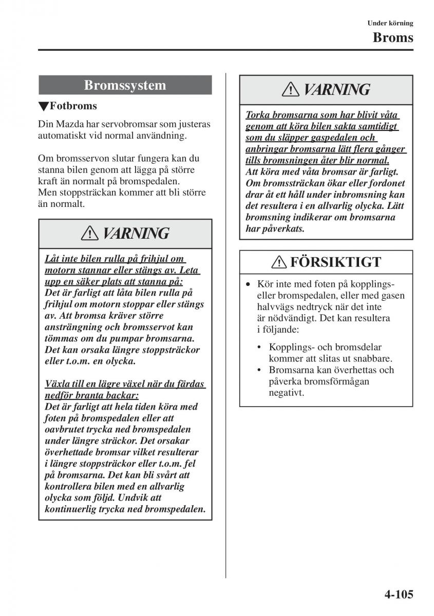 Mazda 6 III instruktionsbok / page 263