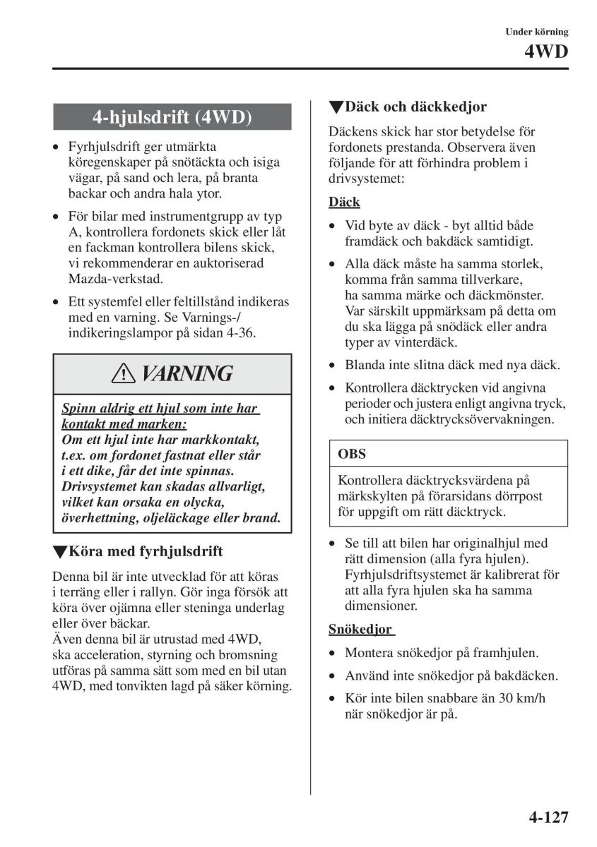 Mazda 6 III instruktionsbok / page 285