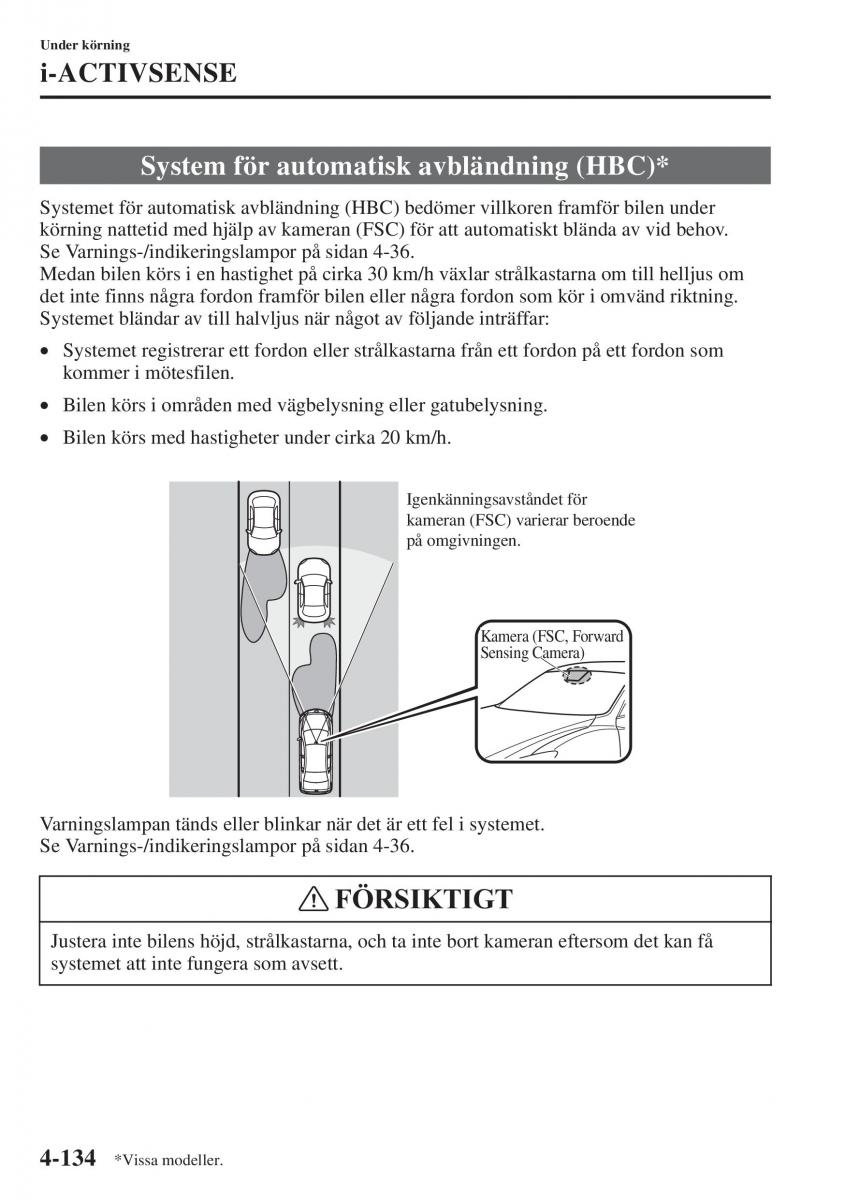 Mazda 6 III instruktionsbok / page 292