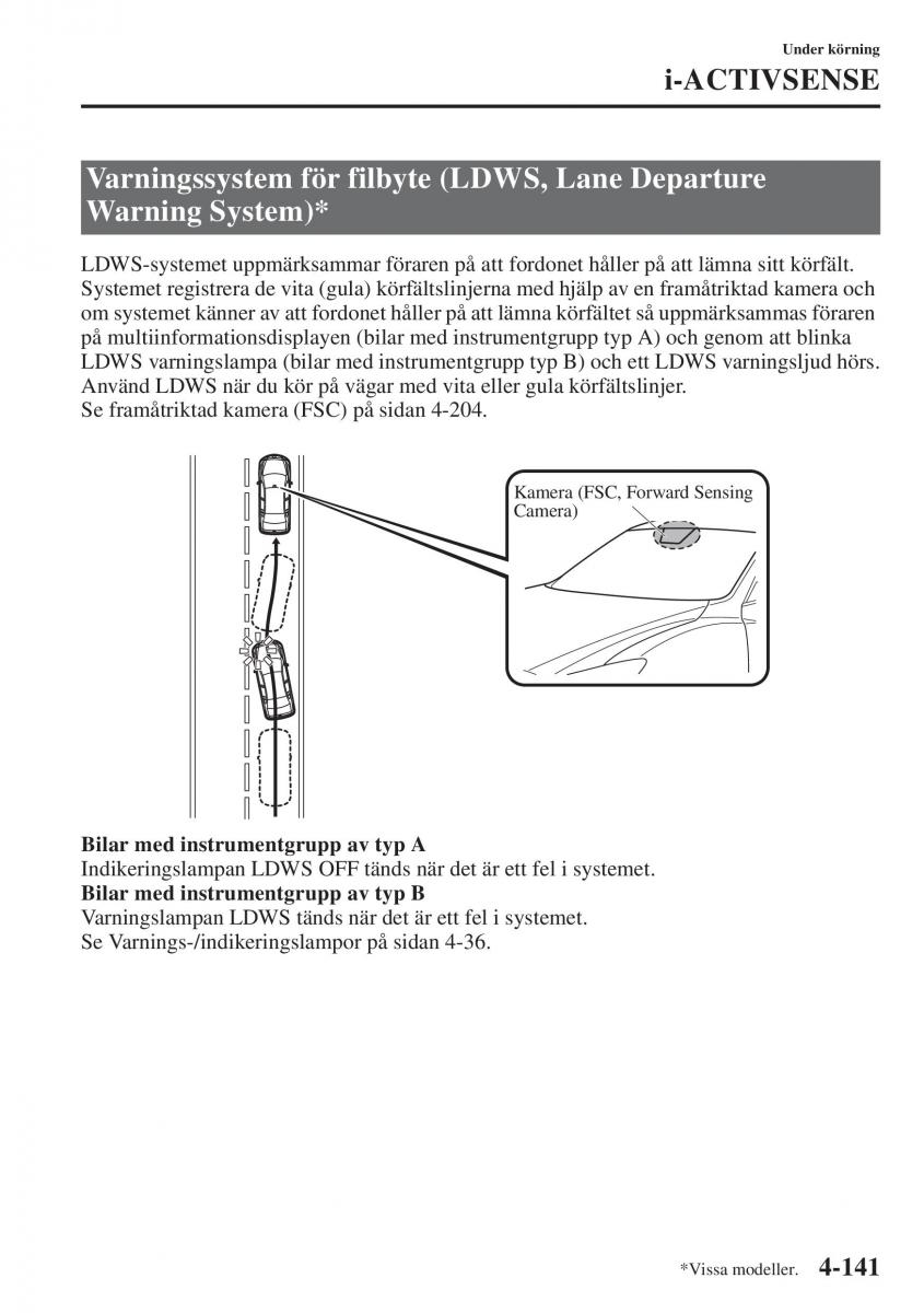 Mazda 6 III instruktionsbok / page 299