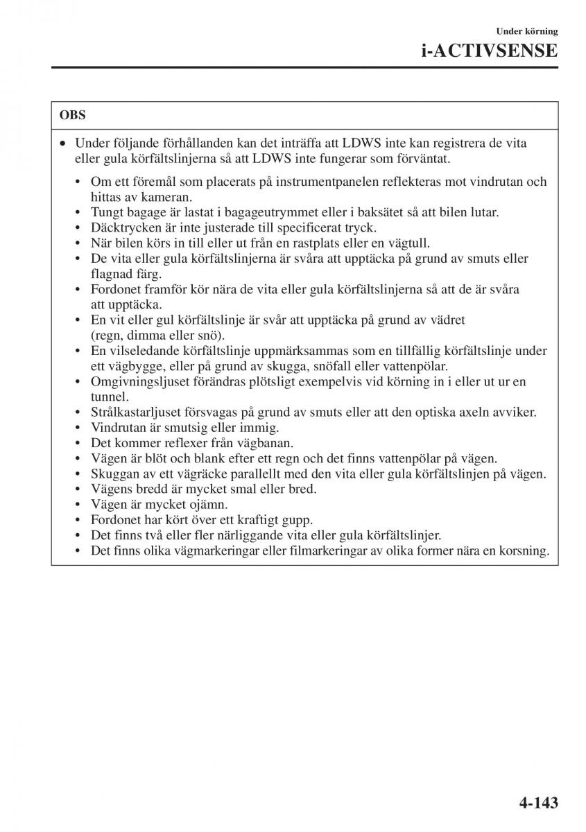 Mazda 6 III instruktionsbok / page 301