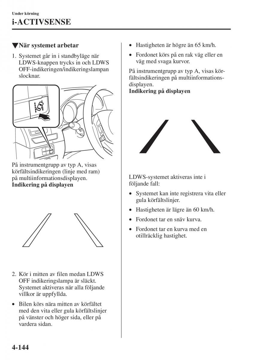 Mazda 6 III instruktionsbok / page 302