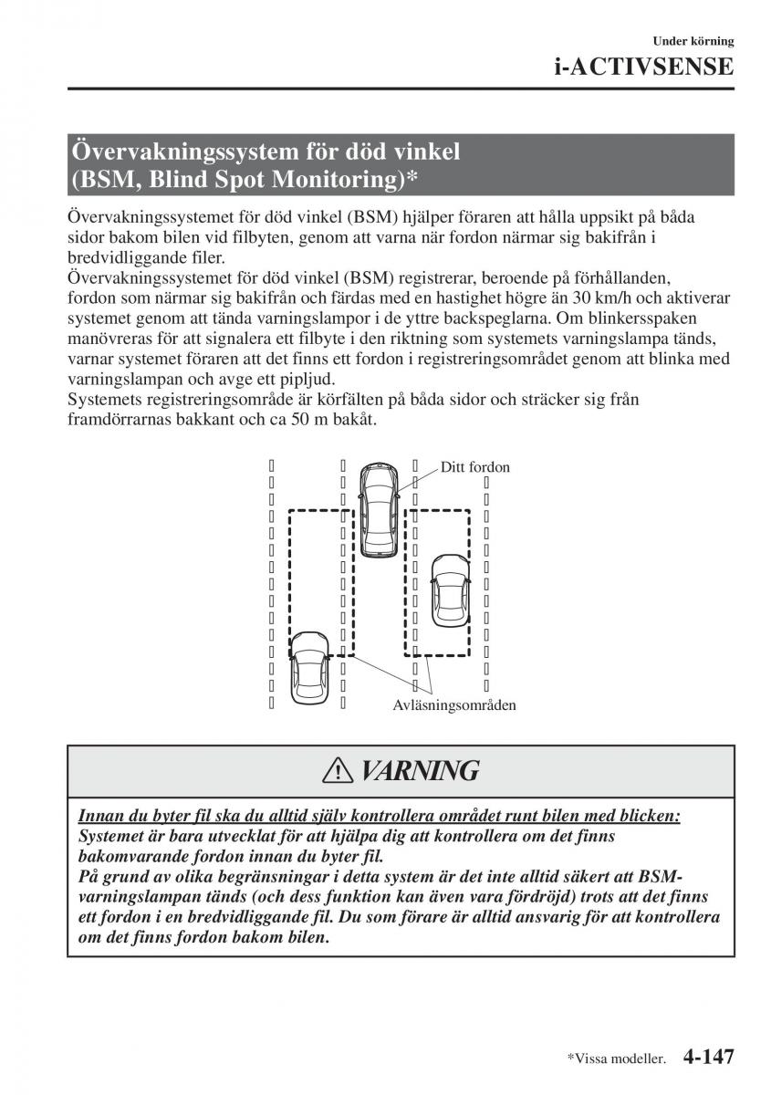 Mazda 6 III instruktionsbok / page 305