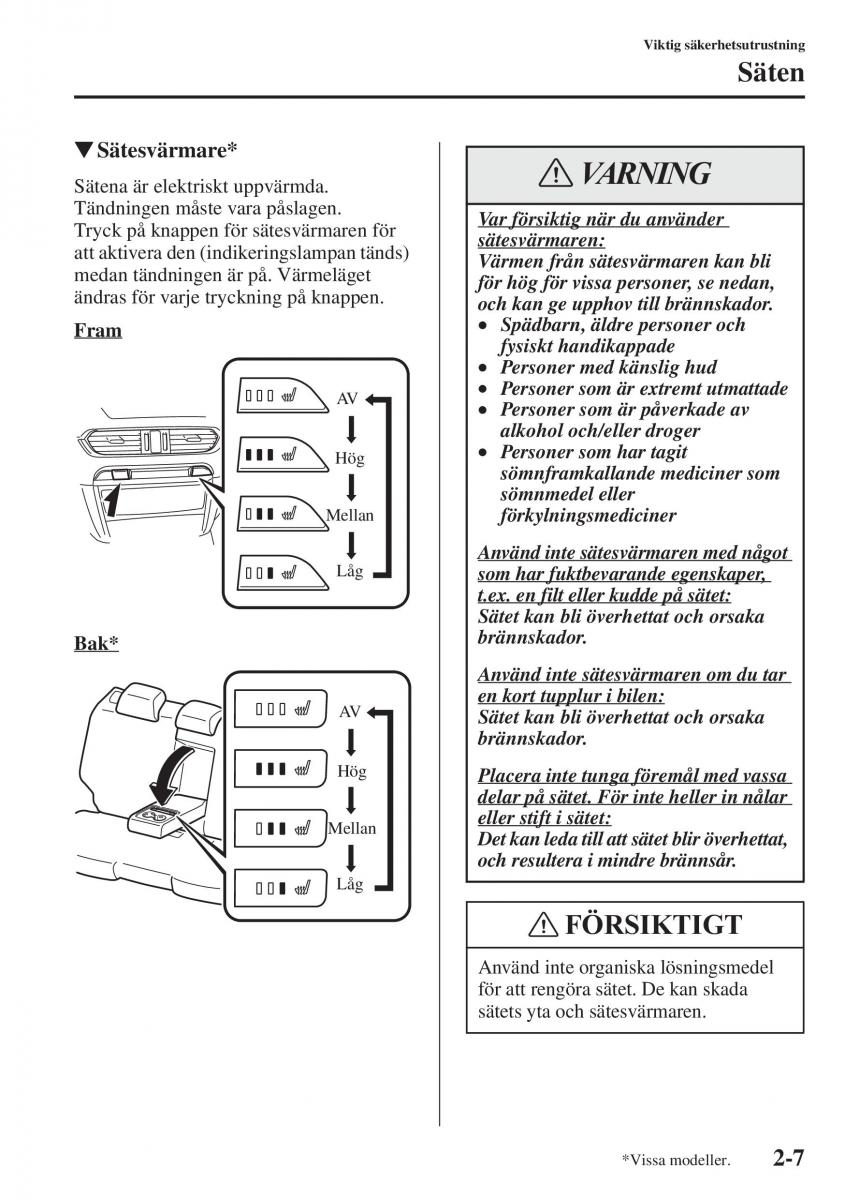 Mazda 6 III instruktionsbok / page 31