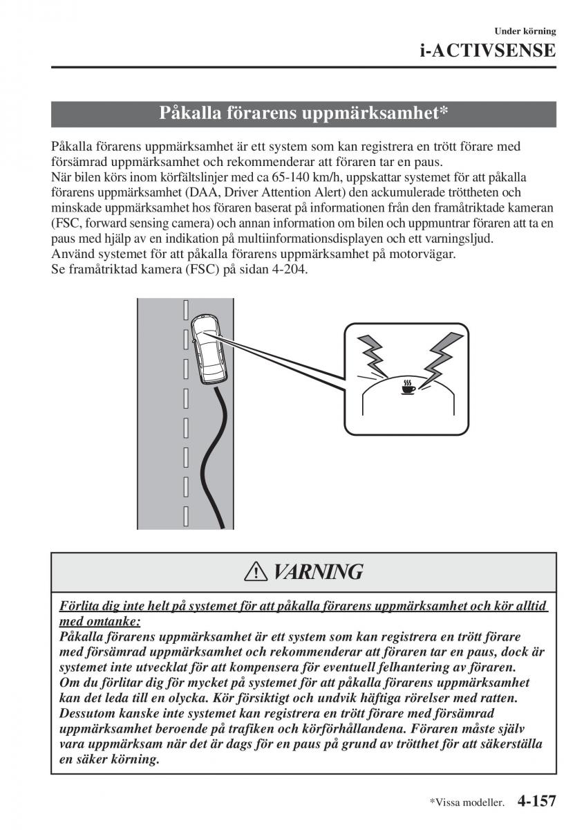 Mazda 6 III instruktionsbok / page 315