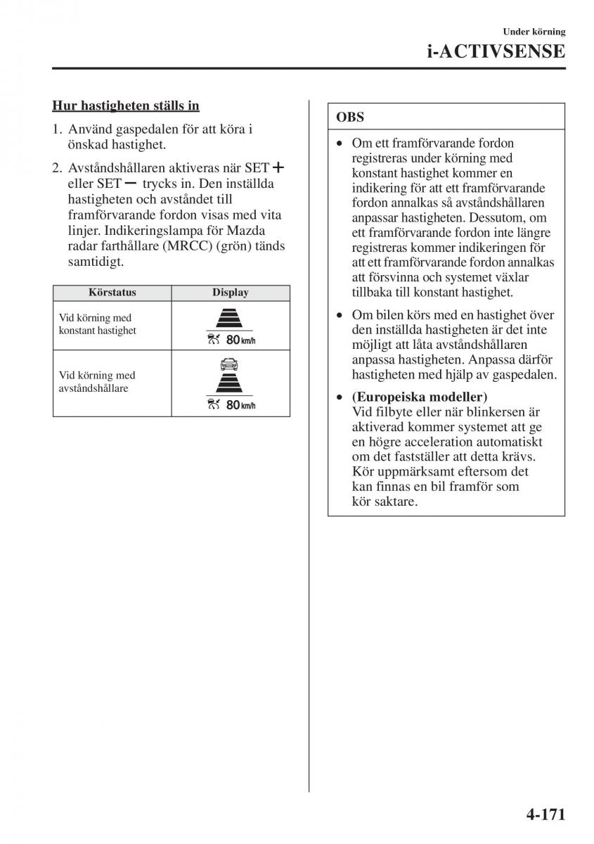 Mazda 6 III instruktionsbok / page 329