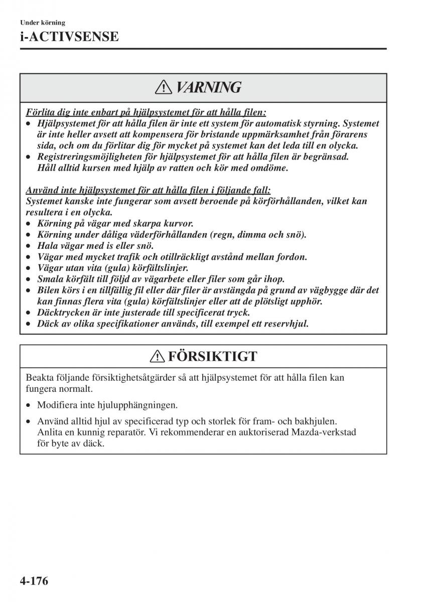 Mazda 6 III instruktionsbok / page 334