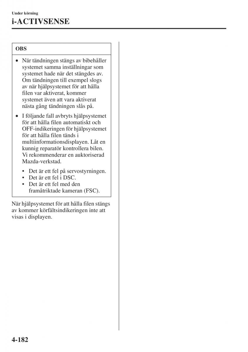 Mazda 6 III instruktionsbok / page 340