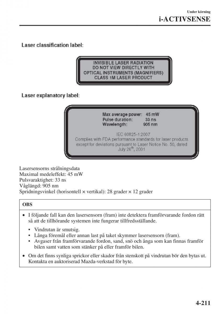 Mazda 6 III instruktionsbok / page 369