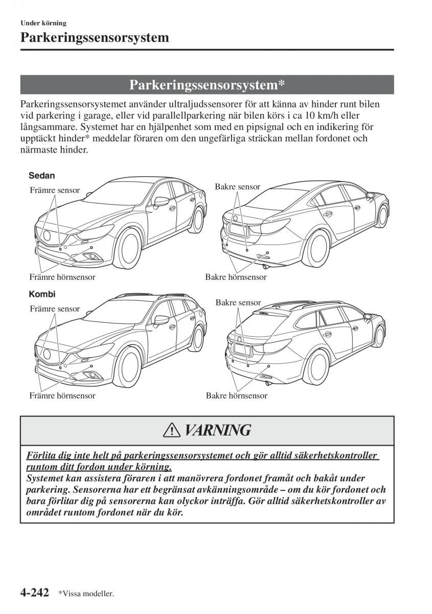 Mazda 6 III instruktionsbok / page 400