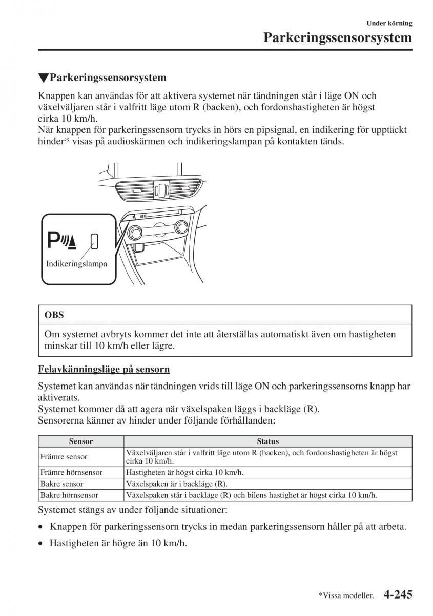 Mazda 6 III instruktionsbok / page 403