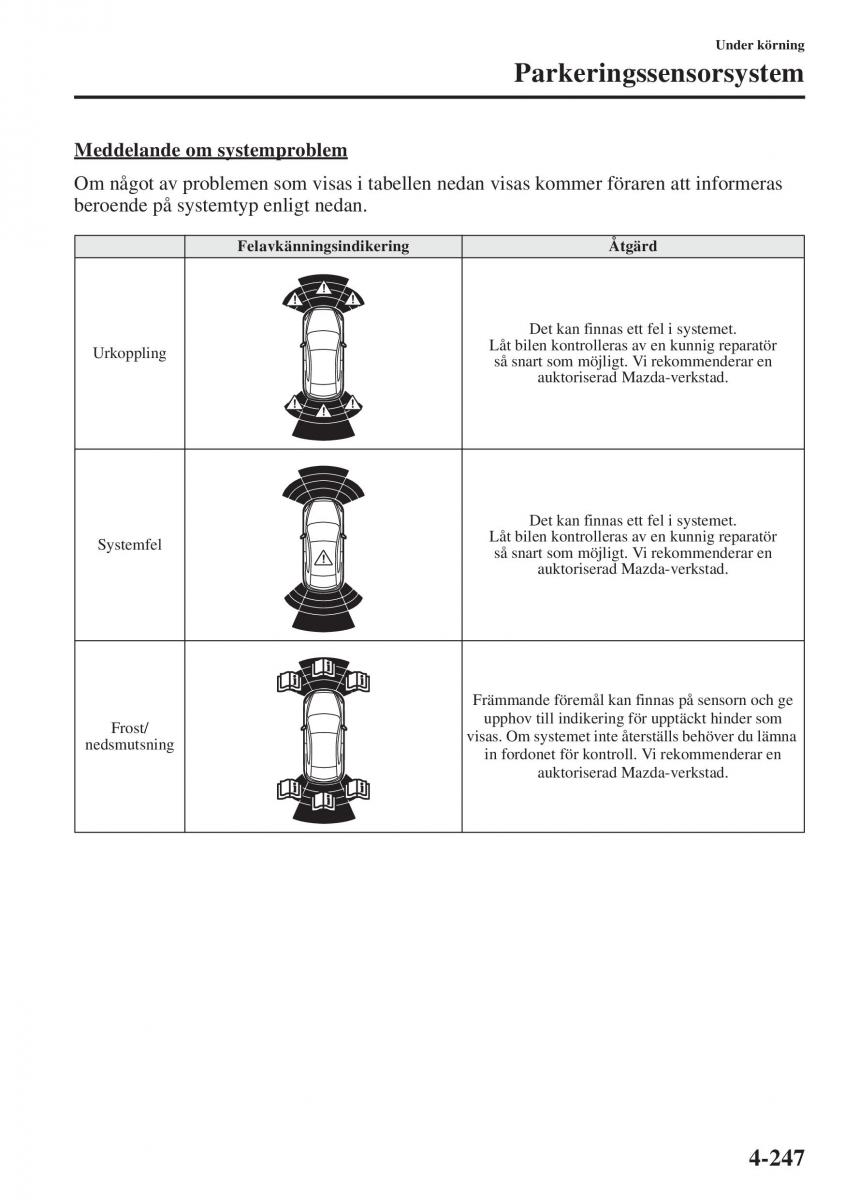 Mazda 6 III instruktionsbok / page 405