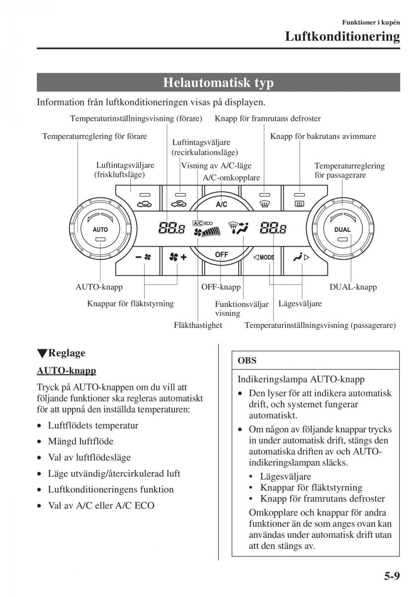 Mazda 6 III instruktionsbok / page 417