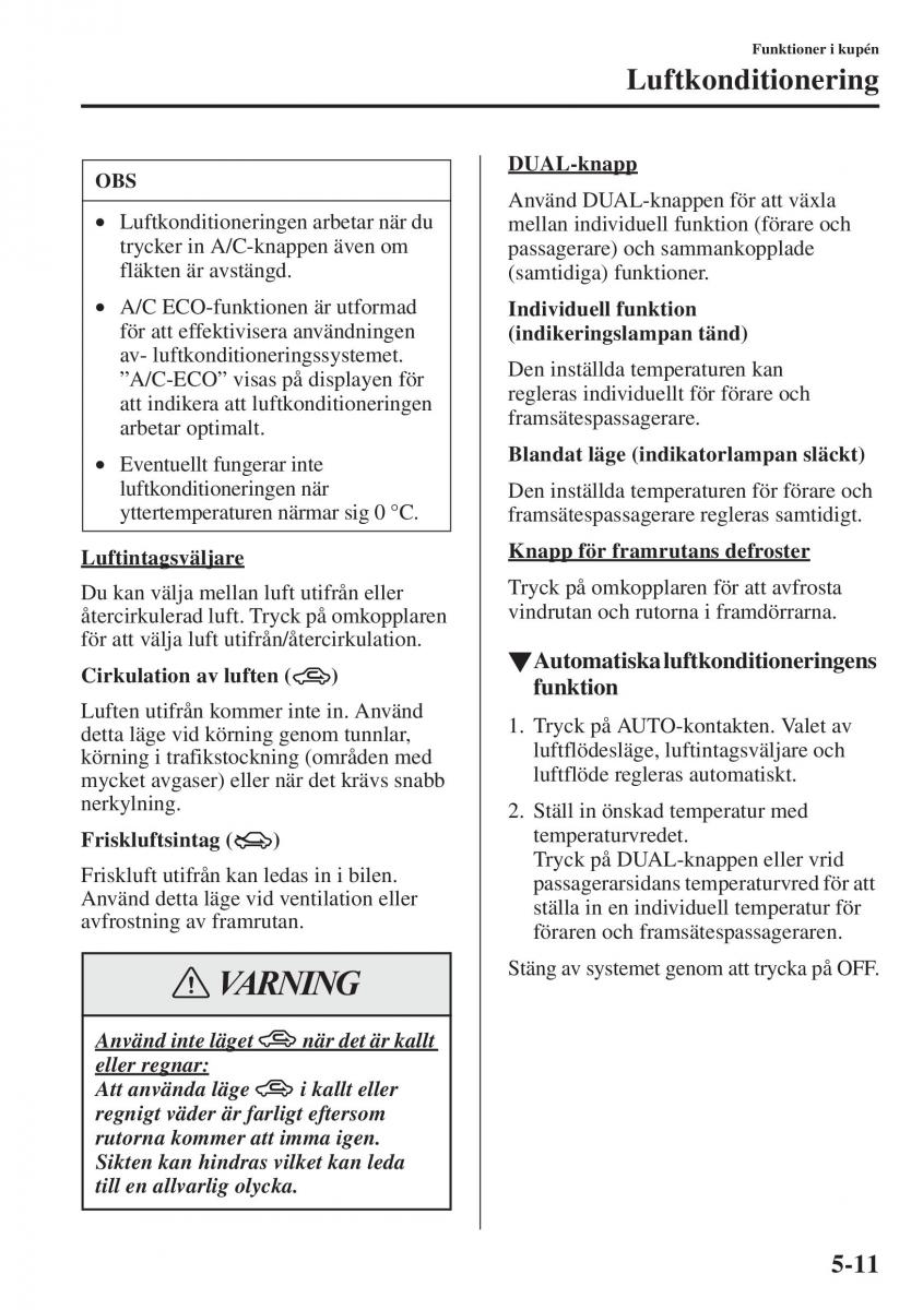 Mazda 6 III instruktionsbok / page 419