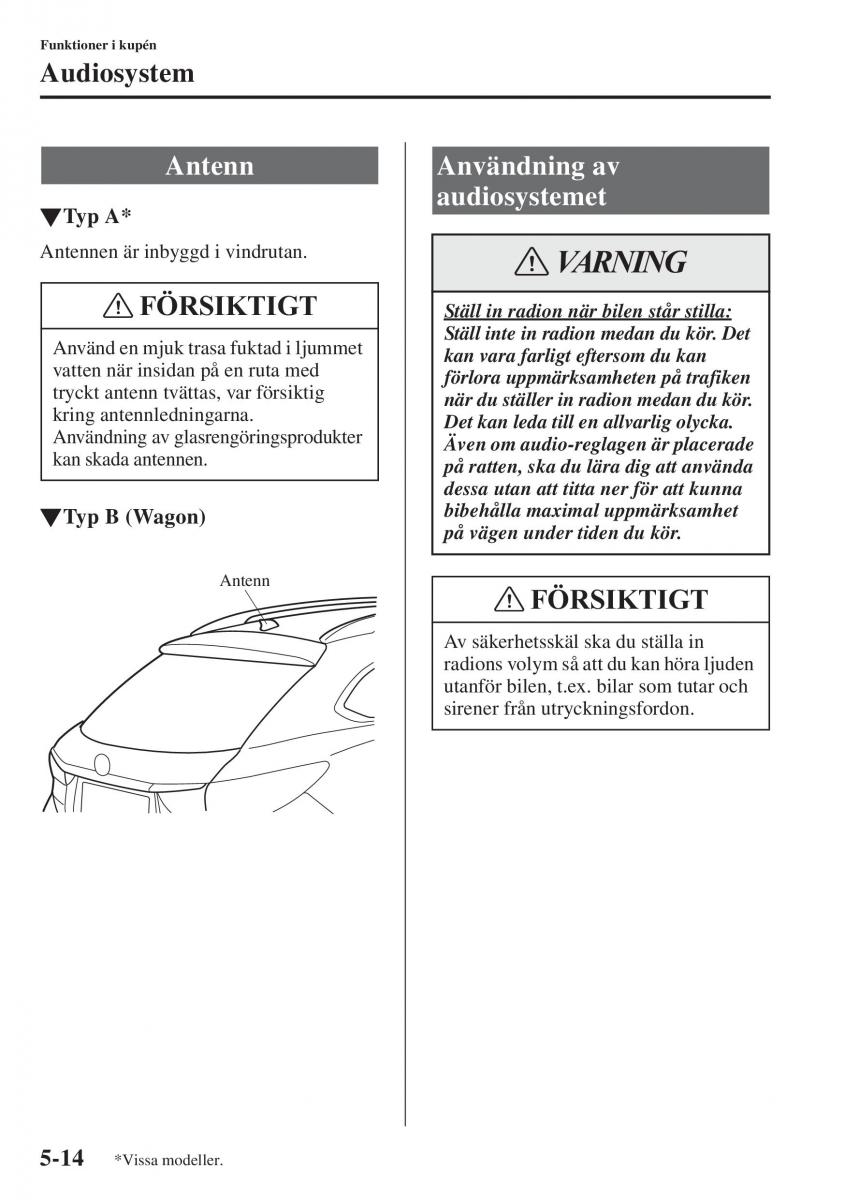 Mazda 6 III instruktionsbok / page 422