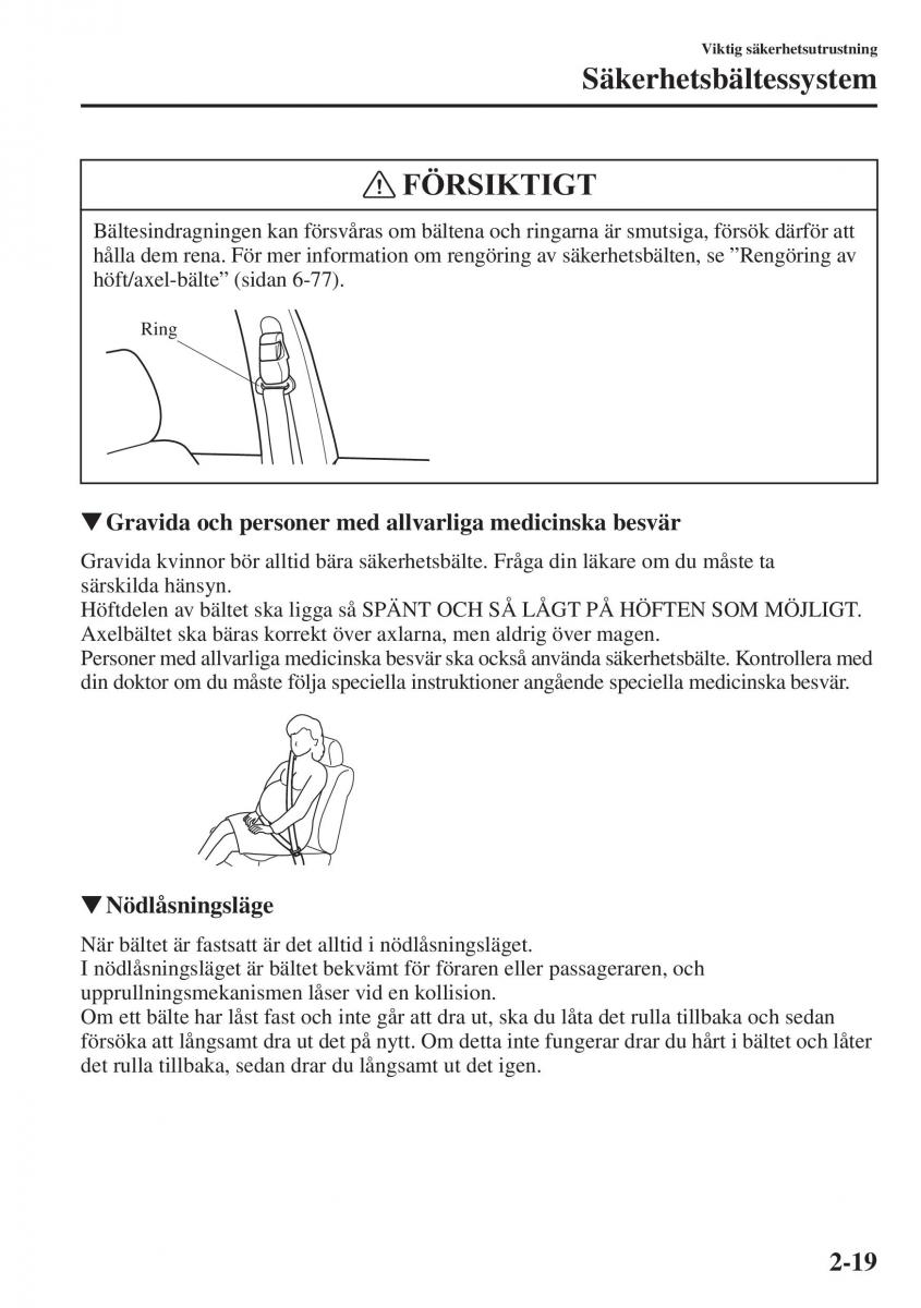 Mazda 6 III instruktionsbok / page 43