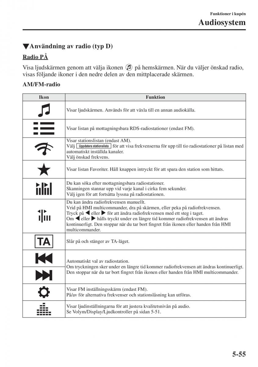 Mazda 6 III instruktionsbok / page 463