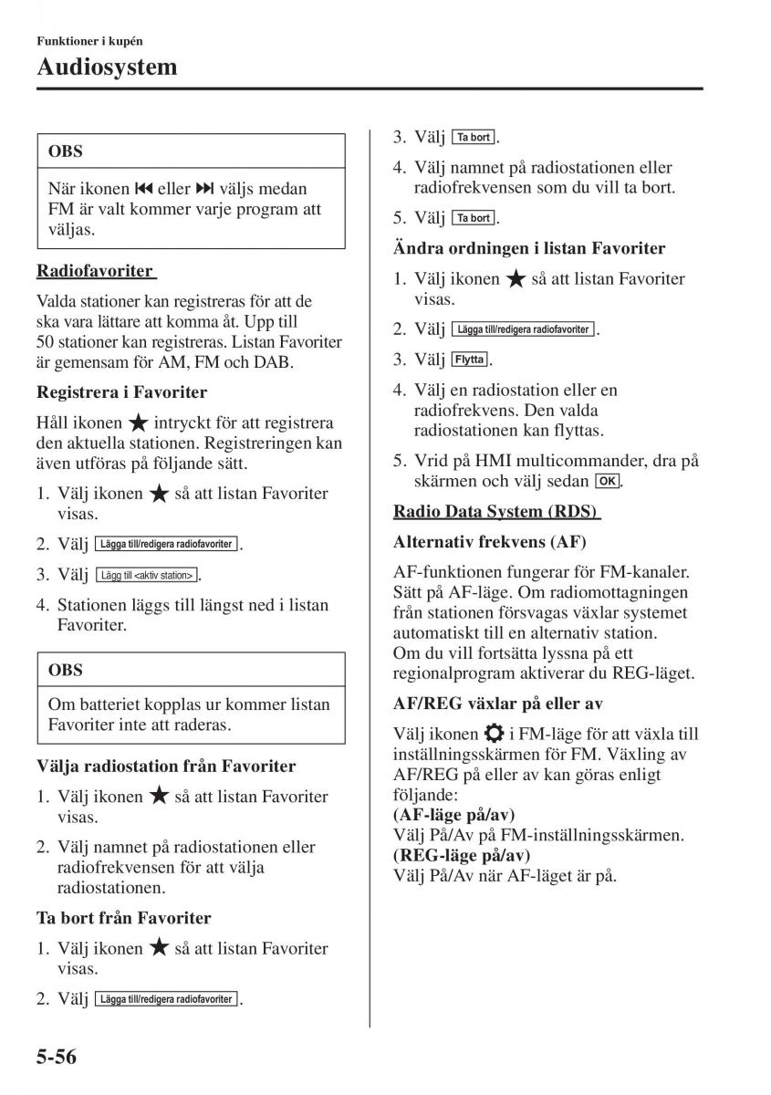 Mazda 6 III instruktionsbok / page 464