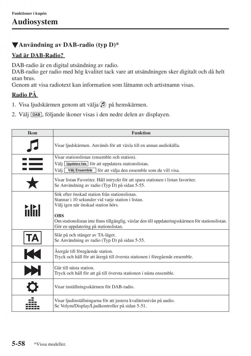 Mazda 6 III instruktionsbok / page 466