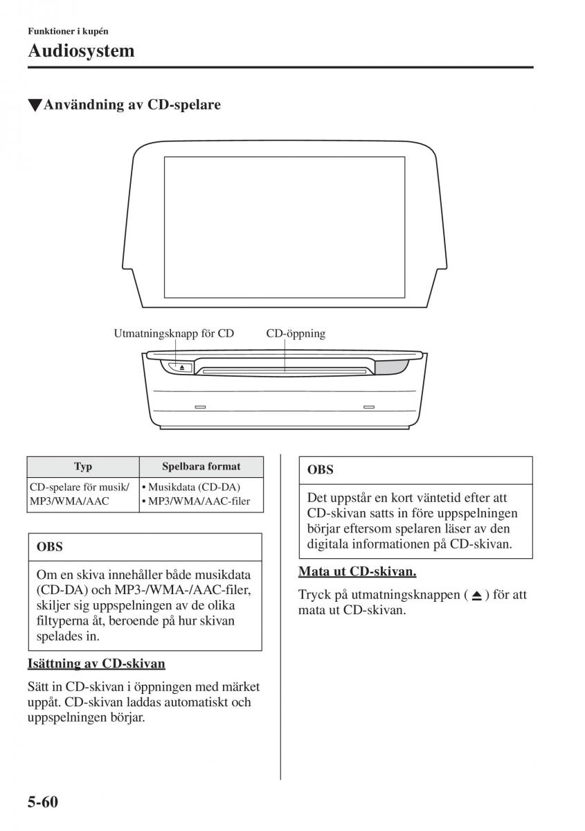 Mazda 6 III instruktionsbok / page 468