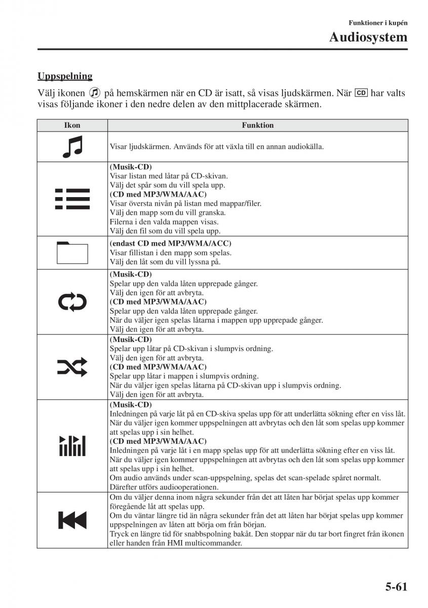 Mazda 6 III instruktionsbok / page 469