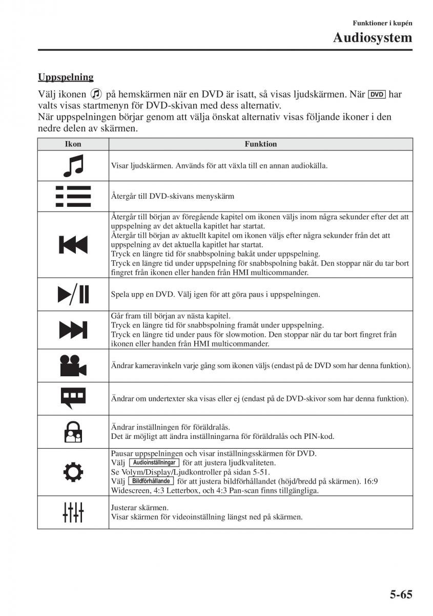 Mazda 6 III instruktionsbok / page 473