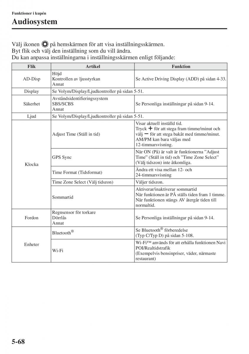 Mazda 6 III instruktionsbok / page 476