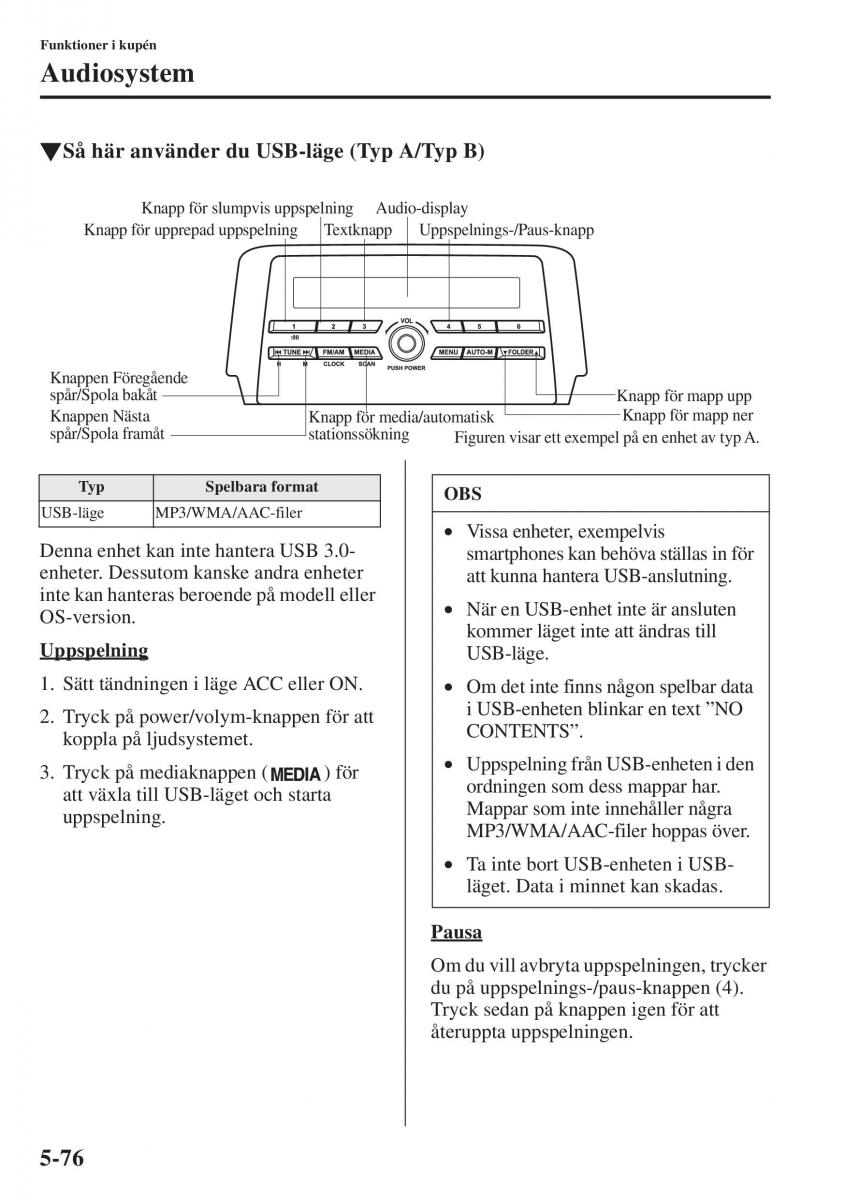 Mazda 6 III instruktionsbok / page 484