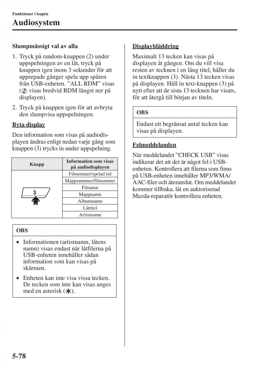 Mazda 6 III instruktionsbok / page 486