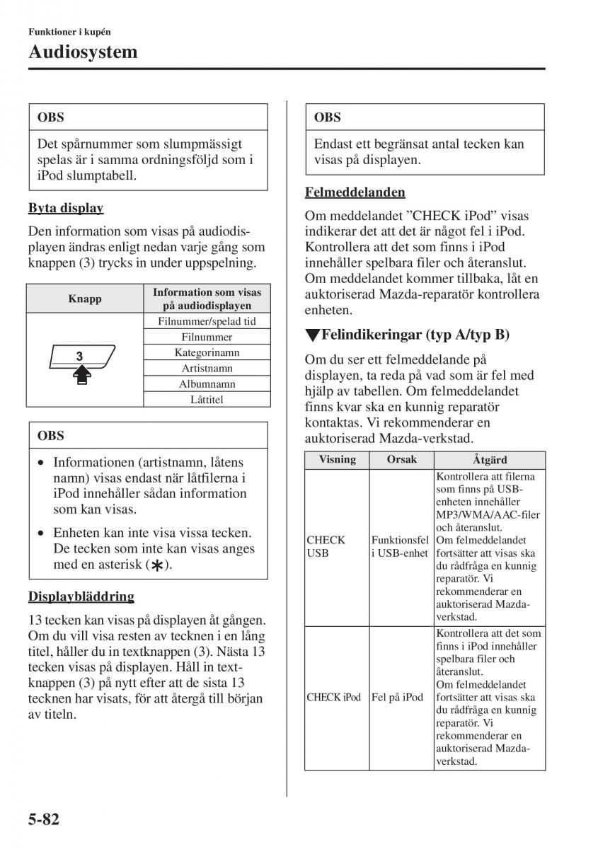 Mazda 6 III instruktionsbok / page 490