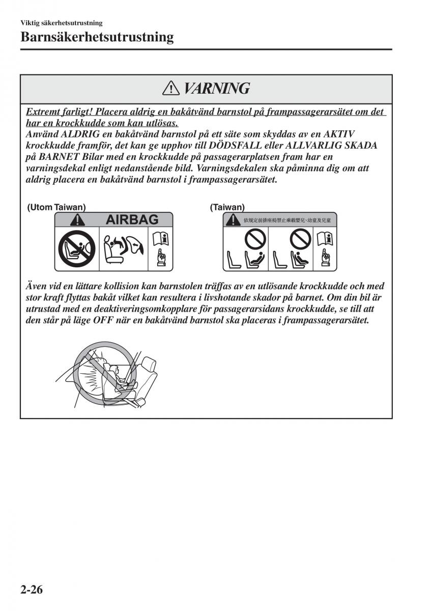 Mazda 6 III instruktionsbok / page 50