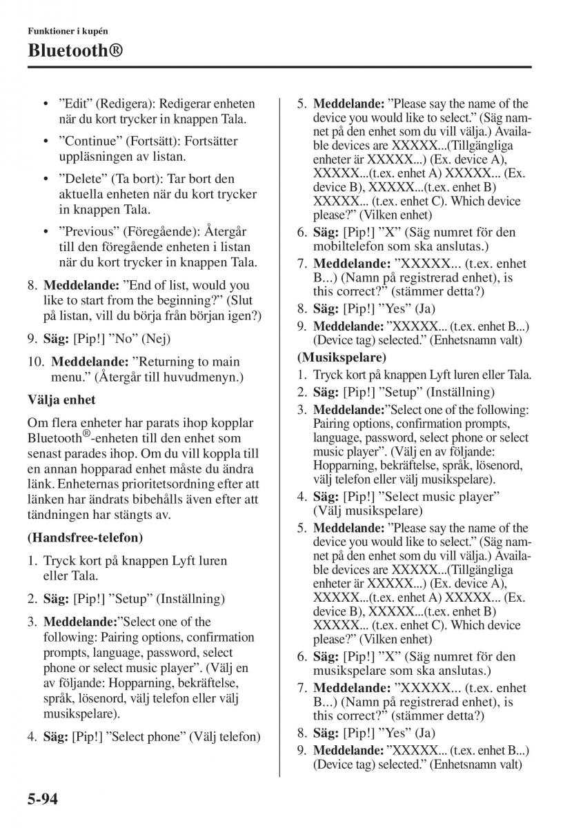 Mazda 6 III instruktionsbok / page 502